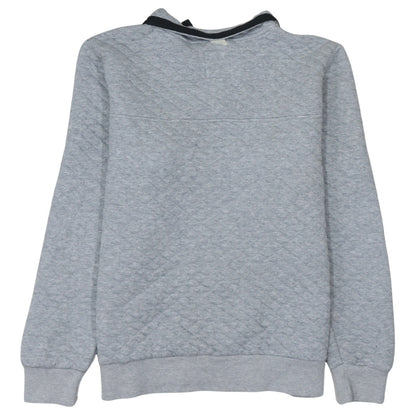 NFL Team Apparel Grey Henley Sweatshirt Unisex Adults L Collared Logo
