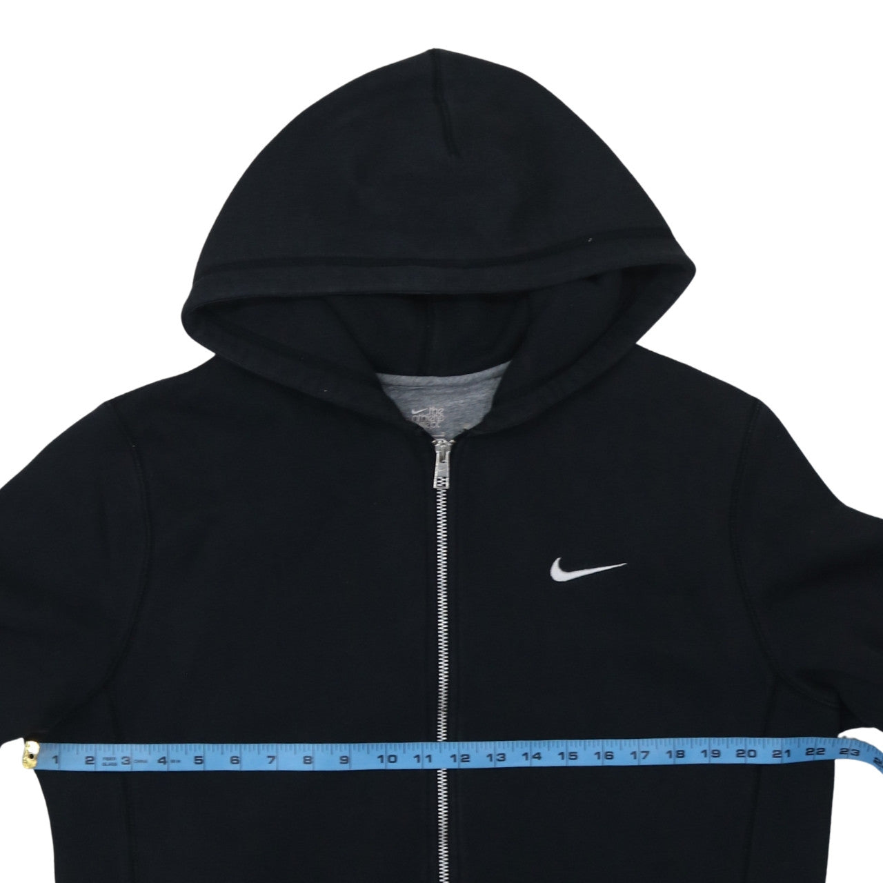 Nike Men's Black Full Zip Fleece Hoodie L Regular Fit