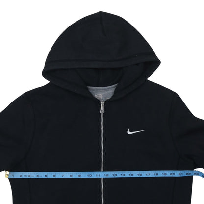 Nike Men's Black Full Zip Fleece Hoodie L Regular Fit