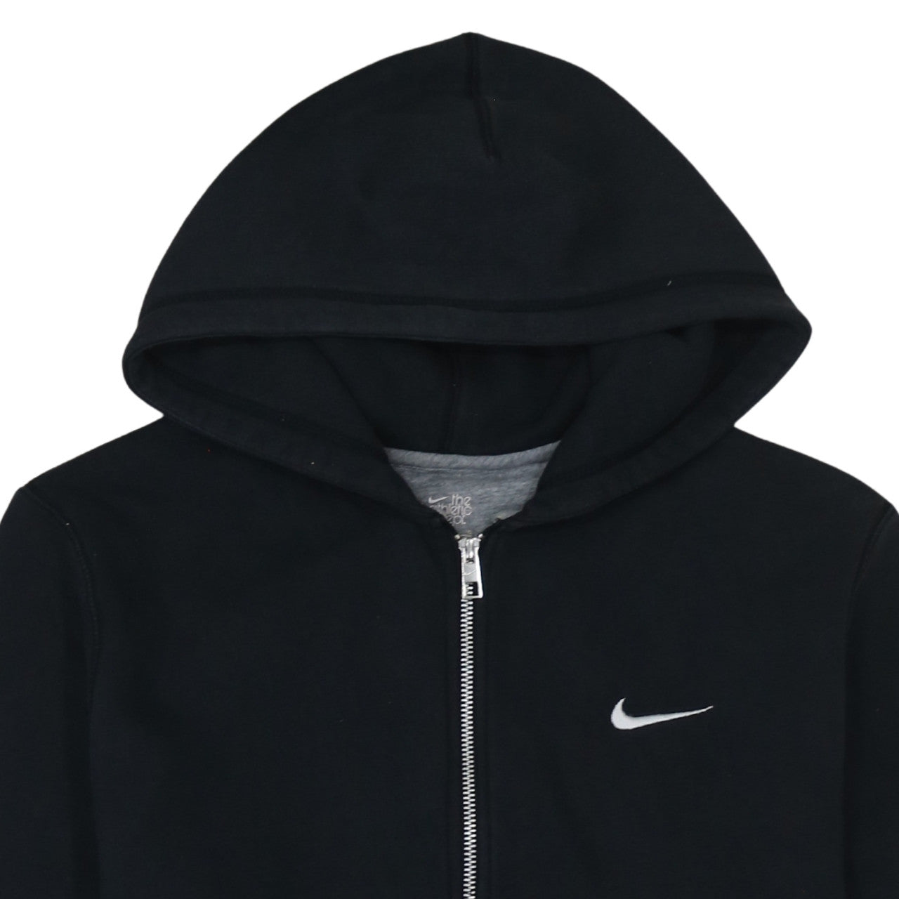 Nike Men's Black Full Zip Fleece Hoodie L Regular Fit