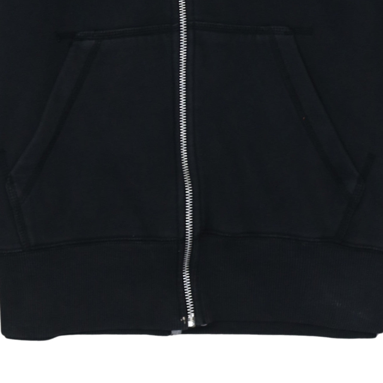 Nike Men's Black Full Zip Fleece Hoodie L Regular Fit