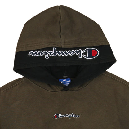 Champion Boys Brown Pullover Hoodie 13-14 Years Logo Hooded Sweatshirt