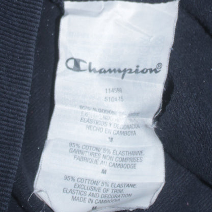 Champion Men's Black Pullover Hoodie Medium Logo Sportswear
