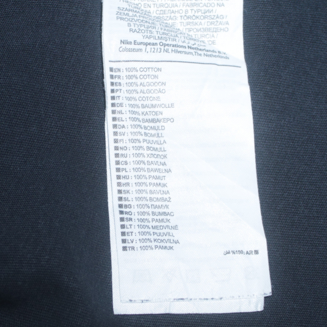 Nike Men's Black Crew Neck Athletic Fit T-Shirt Size M