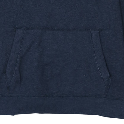 Hollister Men's Blue Pullover Hoodie L Logo Fleece Sweatshirt