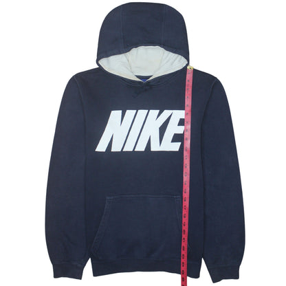 Nike Mens Blue S Pullover Hoodie Fleece Logo Sweatshirt