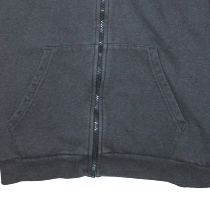 Puma Men’s Grey Full Zip Hoodie 2XL Regular Fit Fleece Sweatshirt