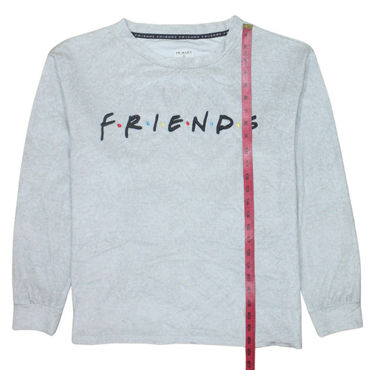 Primark Women Grey Friends Long Sleeve T-Shirt Nightshirt L
