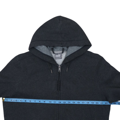 Puma Men's Black Full Zip Hoodie Size L Sports Fleece Sweatshirt