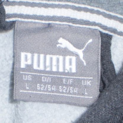 Puma Men's Black Full Zip Hoodie Size L Sports Fleece Sweatshirt