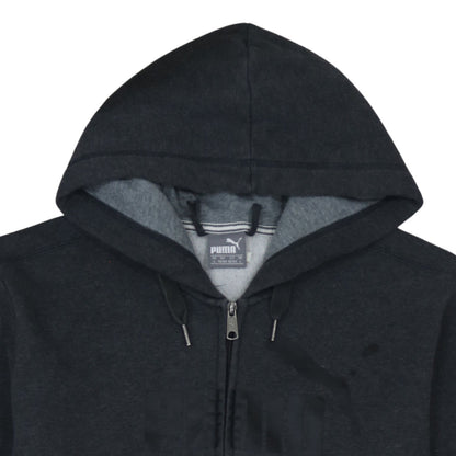Puma Men's Black Full Zip Hoodie Size L Sports Fleece Sweatshirt
