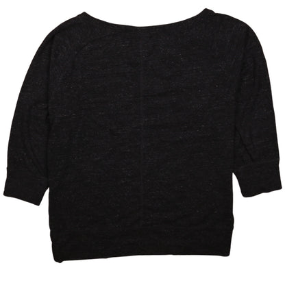 Nike Women's Black Large Pullover Sweatshirt with Logo Print