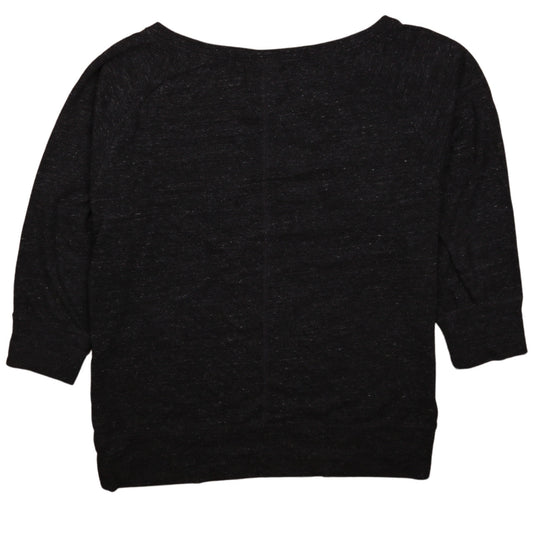 Nike Women's Black Large Pullover Sweatshirt with Logo Print