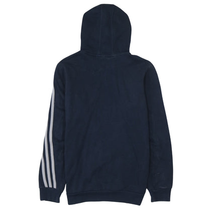 Adidas Boys Blue Pullover Hoodie 164cm Regular Fit Sportswear