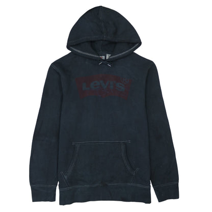 Levi's Men's Black Pullover Hoodie L Logo Fleece Sweatshirt