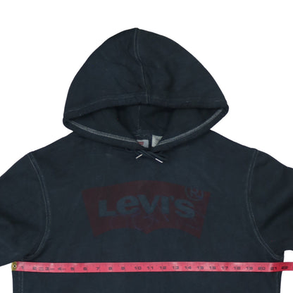 Levi's Men's Black Pullover Hoodie L Logo Fleece Sweatshirt