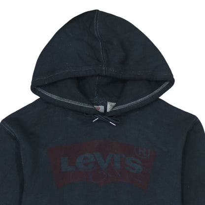 Levi's Men's Black Pullover Hoodie L Logo Fleece Sweatshirt