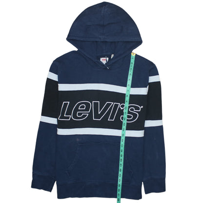 Levi's Men's Blue L Pullover Hoodie Logo Graphic Sweatshirt