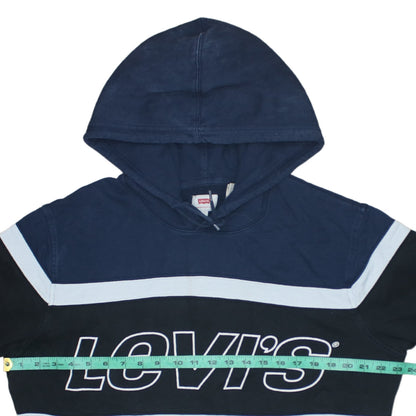Levi's Men's Blue L Pullover Hoodie Logo Graphic Sweatshirt