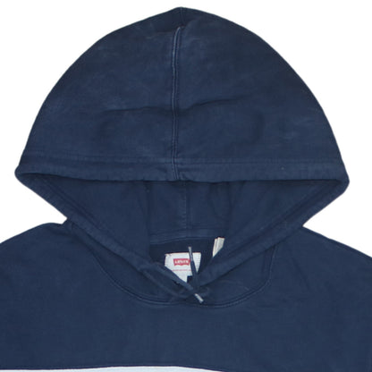 Levi's Men's Blue L Pullover Hoodie Logo Graphic Sweatshirt