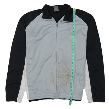 Nike Mens Black Grey XL Track Jacket Full Zip Activewear