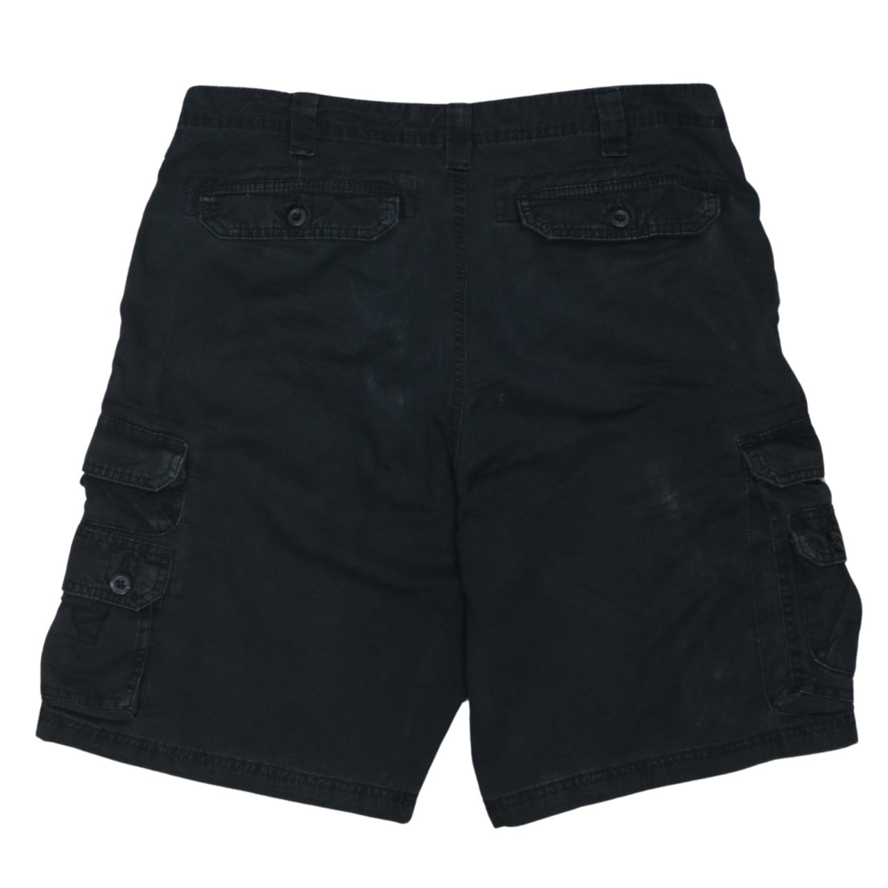 Lee Mens Black Cargo Shorts Size 34 Regular Fit Cotton Casual