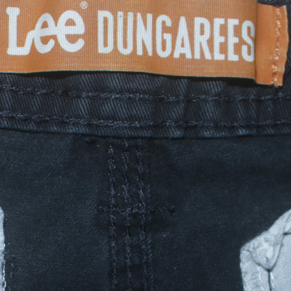 Lee Mens Black Cargo Shorts Size 34 Regular Fit Cotton Casual