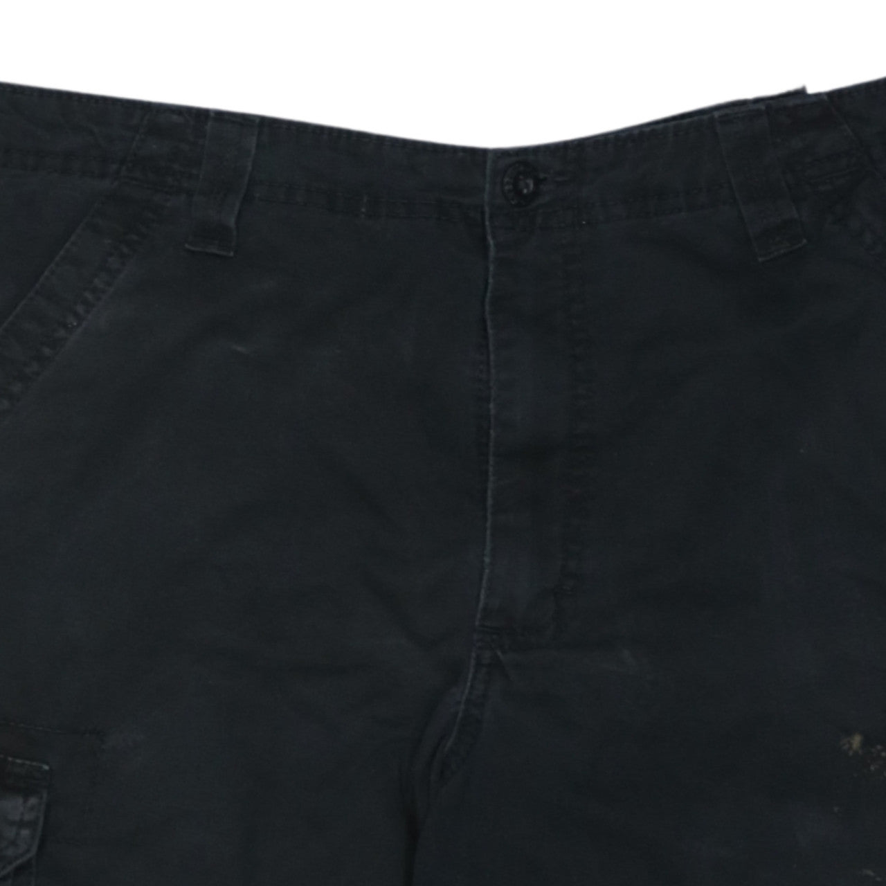 Lee Mens Black Cargo Shorts Size 34 Regular Fit Cotton Casual