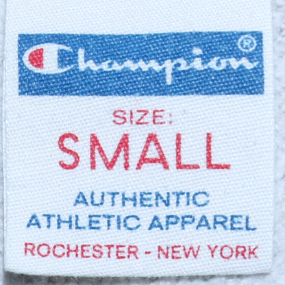 Champion Men's Grey Small Full Zip Hoodie with Blue Lining