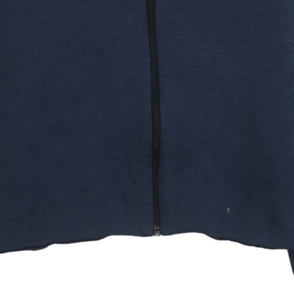 Adidas Womens Navy Blue Full Zip Hoodie Size 12-14 M Cotton Blend