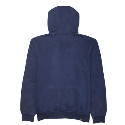 Puma Men's Blue Pullover Hoodie M Logo Sportswear Fleece