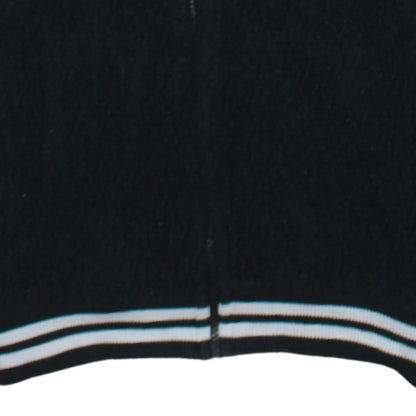 Nike Women Black White Full Zip Fleece Sweatshirt L