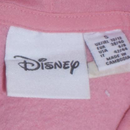 Disney Primark Women Pink Mickey Hoodie Size S UK 10/12 Cotton Blend