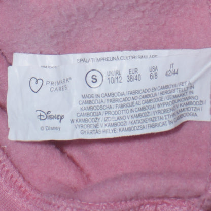 Disney Primark Women Pink Mickey Hoodie Size S UK 10/12 Cotton Blend