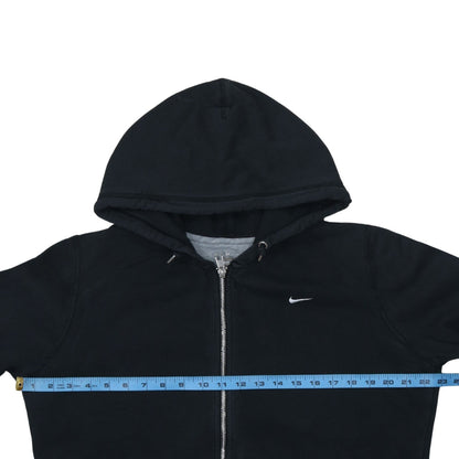 Nike Womens Black Full Zip Hoodie XL Cotton Blend Casual