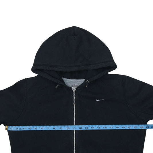 Nike Womens Black Full Zip Hoodie XL Cotton Blend Casual