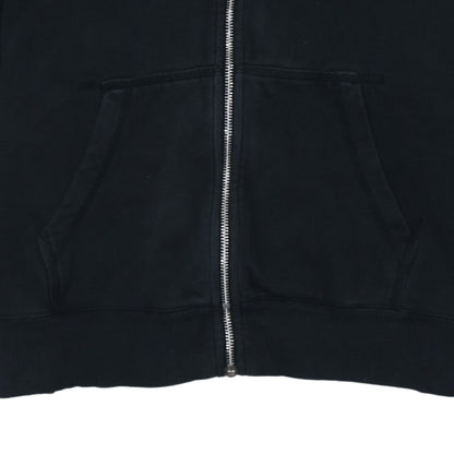 Nike Womens Black Full Zip Hoodie XL Cotton Blend Casual