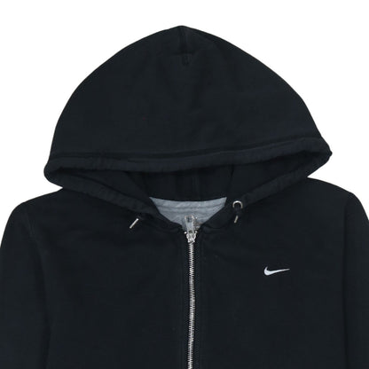 Nike Womens Black Full Zip Hoodie XL Cotton Blend Casual