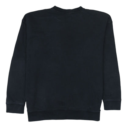 Adidas Women Black Crew Neck Pullover Sweatshirt Size 18 L Logo