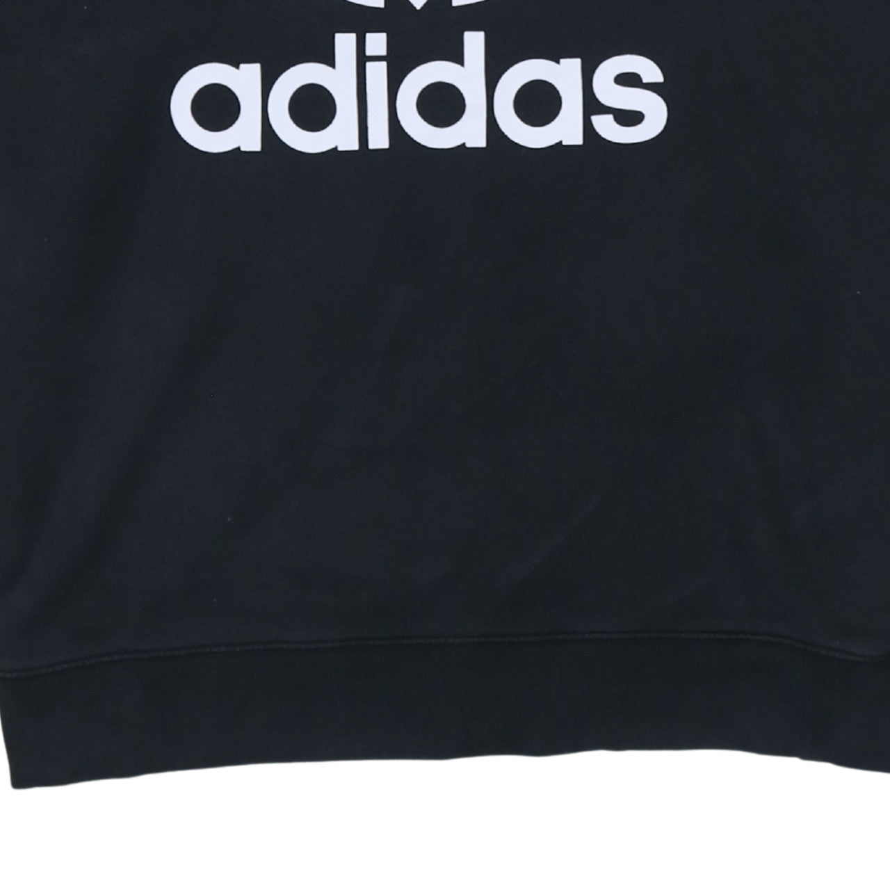 Adidas Women Black Crew Neck Pullover Sweatshirt Size 18 L Logo