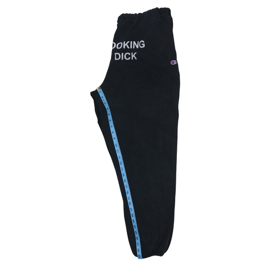 Champion Reverse Weave Black XL Men's Sweatpants Funny Print