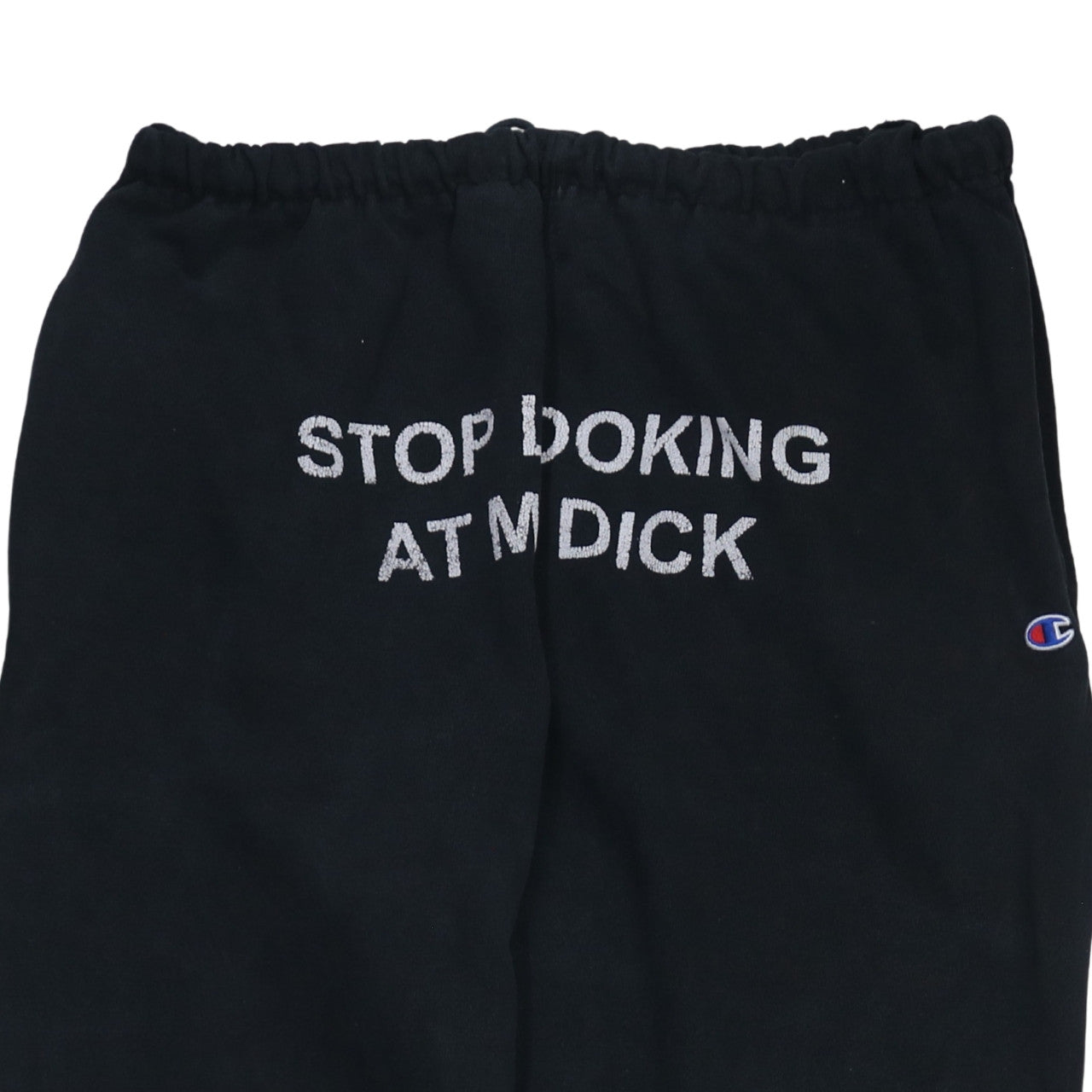 Champion Reverse Weave Black XL Men's Sweatpants Funny Print