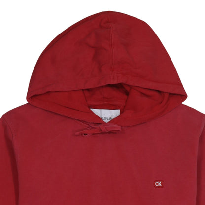 Calvin Klein Jeans Men's Red XL Pullover Hoodie