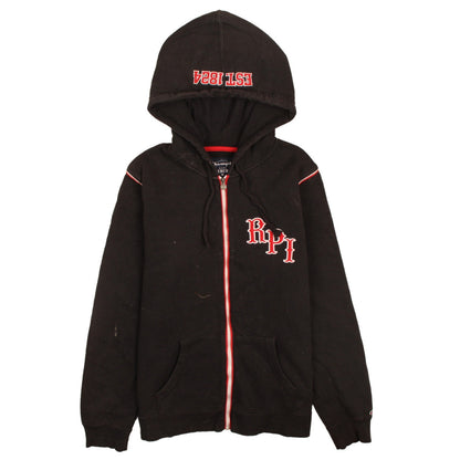 Champion Men's Black Full Zip RPI University Hoodie Size L