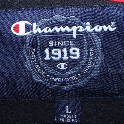 Champion Men's Black Full Zip RPI University Hoodie Size L