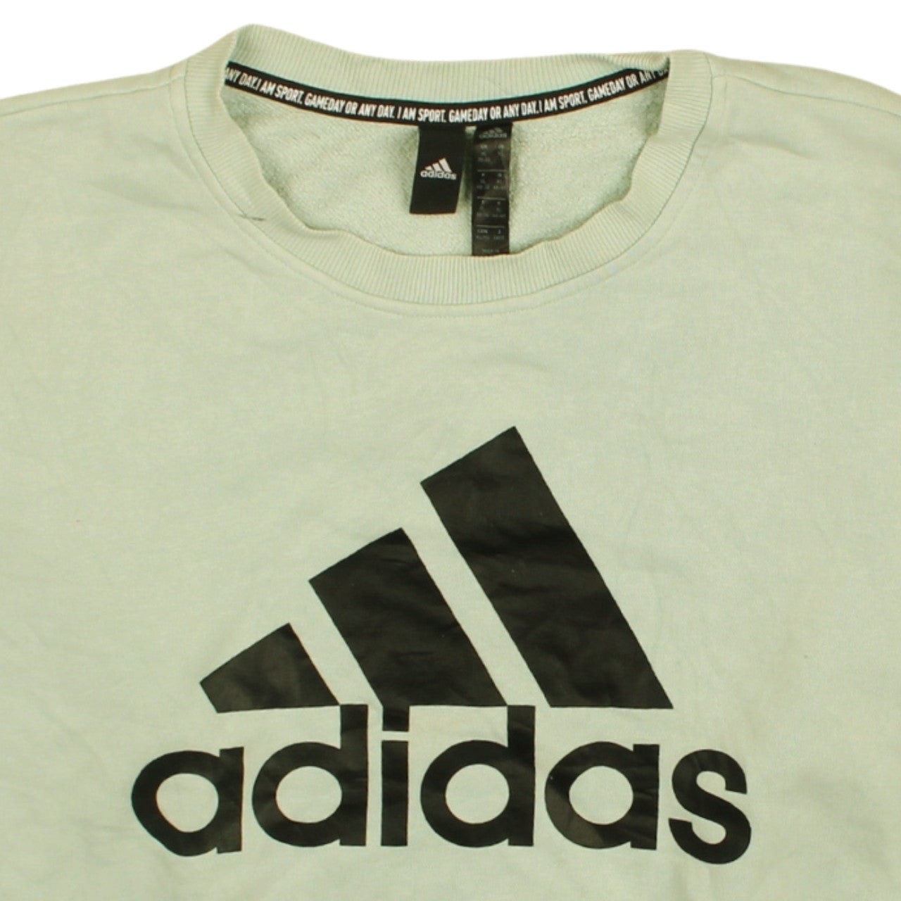 Adidas Womens Green XL Crew Neck Pullover Sweatshirt