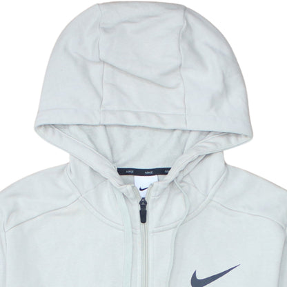 Nike Mens Grey Dri-FIT Full Zip Hoodie Sweatshirt Size M