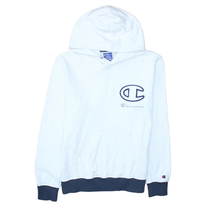 Champion Men's White Embroidered Pullover Hoodie Size L