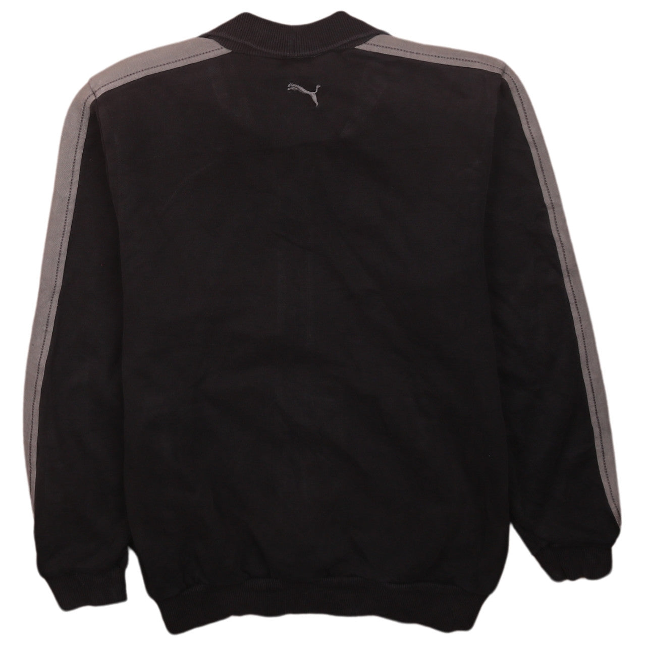 Puma Boys Black Track Jacket Size 12 Years Full Zip Logo Sportswear