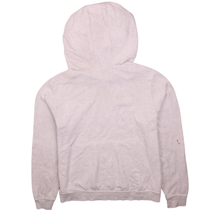Nike Women Beige Pullover Hoodie Medium Cotton Blend Logo